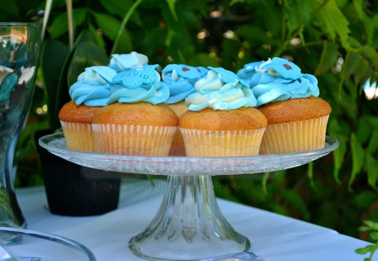 Cupcake Bautizo Azul